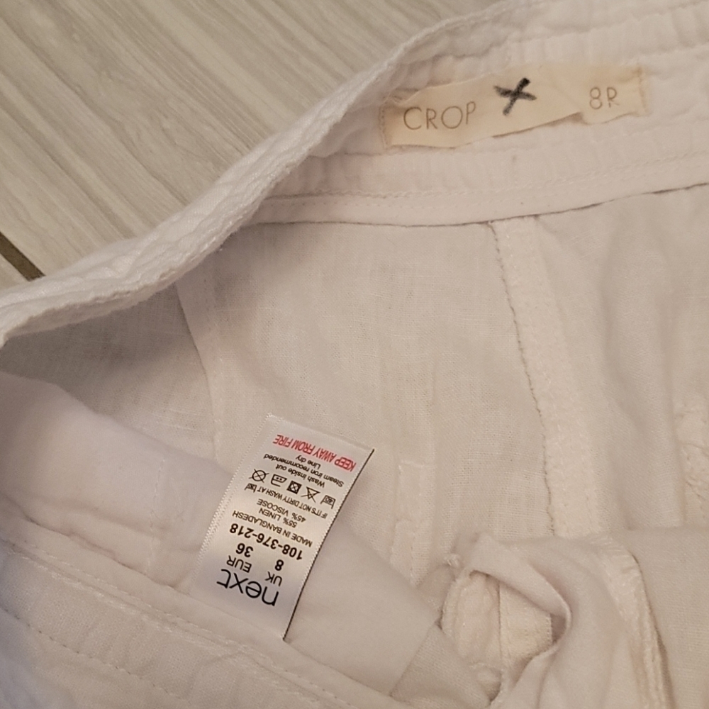 Next Linen Capris - Picture 3 of 6